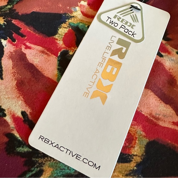 RBX 2-Pack: Set of Shorts Women’s Medium (Black and Multicolored) New with Tags - Picture 15 of 15
